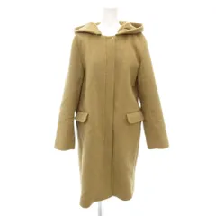 ビームスハート BEAMS HEART タグ付き コート ウール M 茶 ブラウン フード付き /NL ■GY59