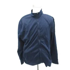 チャンピオン CHAMPION トラックジャケット 大きいサイズ XXL 紺 ネイビー スタンドカラー ジップアップ 裏起毛 ミドル丈 /YS57 ■GY58