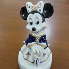 ヴィンテージ ミニーマウス オルゴール 陶器製 ディズニーランド正規品