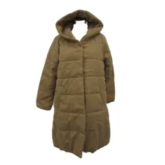 アースミュージック&エコロジー EARTH MUSIC & ECOLOGY ショールカラーロング中綿ブルゾン ハーフコート M キャメル 1C97L0Z0700 /SM3 ■GY58