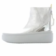 ユナイテッドヌード UNITED NUDE ブーツ ショート レザー 厚底 38 シルバー色
