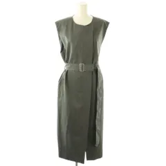 メゾンドアール MAISON de R ストレッチツイルロングジレ ベスト 前開き F グレー /AT ■OS