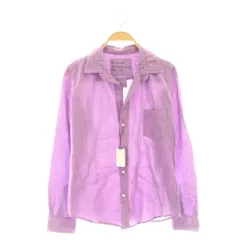 フランク&アイリーン Frank&Eileen BARRY コットン長袖スキッパーシャツ XS パープル /DF ■OS