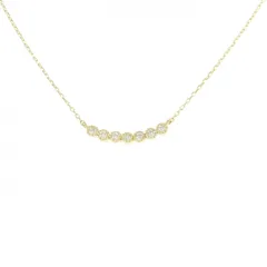 K18YG ダイヤモンド ネックレス 0.07CT
