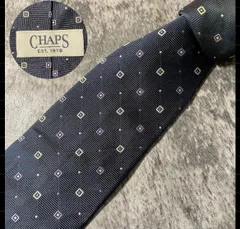 CHAPS チャップス ネイビー シルク ネクタイ[MSE152]