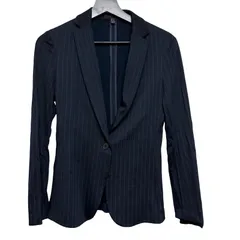  ICB（アイシービー）ピンストライプ柄テーラードジャケット オンワード 軽量 上品 光沢感 ビジネスシーン【Z1772】