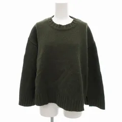 B&Y ユナイテッドアローズ BEAUTY&YOUTH ビューティー&ユース ニット セーター 長袖 ウール カーキ /JS