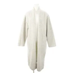 ユナイテッドアローズ A DAY IN THE LIFE UNITED ARROWS コーディガン カーディガン ガウン ボア ロング トッパー 長袖 グレー /AH3 ■GY43