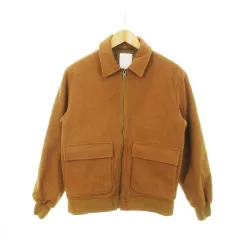 ビーミングバイビームス B:MING LIFE STORE by BEAMS 中綿ジャケット ステンカラー ジップアップ 内側キルティング S 茶 ブラウン /MN19