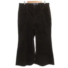 ポロ バイ ラルフローレン Polo by Ralph Lauren コーデュロイワイドフレアパンツ 16 茶 ブラウン 大きいサイズ /GV ■GY19