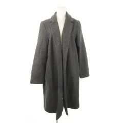 ザラ ZARA チェスターコート メルトン ロング トッパー L グレー /MN4 ■GY99
