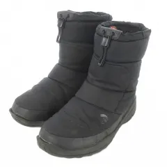 ザノースフェイス THE NORTH FACE Nuptse Bootie WP スノーブーツ ロゴ アウトドア 27cm 黒 ブラック NF51781 /AO1 ■GY01