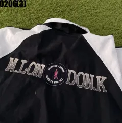 ミチコ ロンドン スポーツ ブラック/白 ウィンドブレーカー ジャケット 105 0206