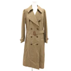 バーバリーズ Burberrys ヴィンテージ トレンチコート 裏地ノバチェック ロング エポレット ベージュ /JS ■GY13