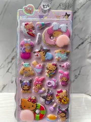 B20 こちらはB品価格‼️ シール　日焼け　おしり　キャラクター　シール帳　3D ぷくぷく　ボンボンドロップシール　キャラクター　シール帳　3D ぷくぷく　ボンボンドロップシール