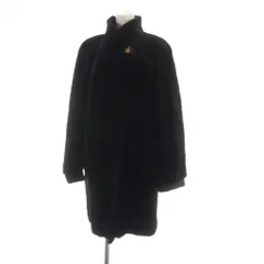 サガミンク SAGA MINK 銀サガ 毛皮コート シェアードミンクファー 長袖 総裏地 ミドル F 茶 ブラウン ■GY18 /MQ