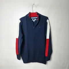 Tommy Hilfiger トミーヒルフィガー レディース ニット ハーフジップ スウェット 100