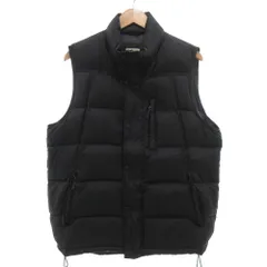 ティンバーランド Timberland ダウンベスト ジャケット ジップアップ ロゴ刺繍 衿フリース ナイロン L 紺 ネイビー /GV ■GY40