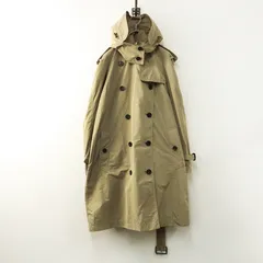 美品 近年 JPタグ バーバリー BURBERRY トレンチコート UK12＼ベージュ ベルト フード ノバチェック バーバリージャパン【2400014802351】のサムネイル