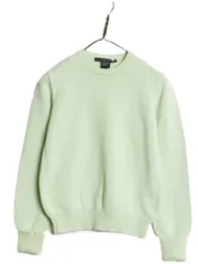 【お得なクーポン配布中!】 ラルフローレン コットン ニット セーター レディース S ポロ スポーツ 長袖ニット ワンポイント クルーネック シンプル きれいめ グリーン