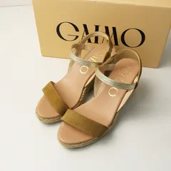 ガイモ GAIMO スウェード エスパドリーユ ウェッジソール サンダル 35｜ベージュ系 シューズ 約22.5cm【2400014829846】