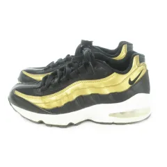 ナイキ NIKE Air Max 95 スニーカー ローカット レースアップ ロゴ 23cm 黒 ブラック 905348-032 /AO5 ■GY01