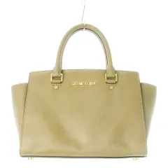 マイケルマイケルコース Michael michael kors ハンドバッグ 2way ショルダーバッグ レザー 革 ロゴ 茶 ブラウン /CK22 ■GY18
