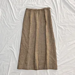 大きいサイズ　レリアン　Leilian　ロングスカート　シルク混スカート　13号　ツイードスカート　ブラウン系　送料込み✨