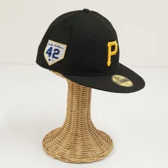 NEW ERA 59FIFTY ニューエラ USED美品 Jackie Robinson Day 2023 ピッツバーグ・パイレーツ 帽子 ブラック キャップ X7605