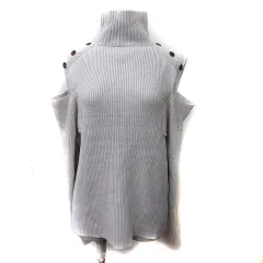 グレイル GRL ニット セーター カットアウト 長袖 F アイボリー /YI