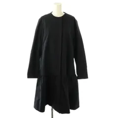 クミキョク 組曲 KUMIKYOKU K 24SS ダブルクロスストレッチ ノーカラーコート スプリングコート 2 ネイビー /ES ■OS