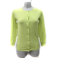 アーバンリサーチ URBAN RESEARCH カーディガン カットソー 長袖 F 黄緑 /YI