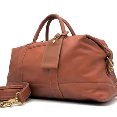 美品 COACH コーチ OLD オールド 2way ボストンバッグ グラブタンレザー 大容量 多収納 ショルダー ブラウン