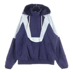 NIKE (ナイキ) Therma Fit フロントロゴ ハーフジップ ナイロンジャケット パープル