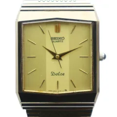 セイコー SEIKO 9521-5170 ドルチェ 腕時計 ウォッチ クォーツ ロゴ スクエア ゴールド色 ■GY18 /MQ