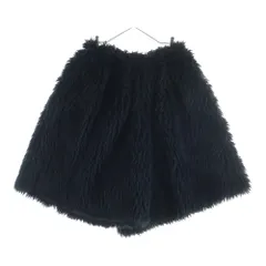 COMME des GARCONS (コムデギャルソン) 23AW AD2023 本ライン ドローストリング フェイクファー ショートパンツ ブラック GL-P011のサムネイル