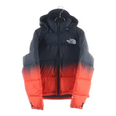THE NORTH FACE (ザノースフェイス) W96 NUPTSE DIP DYE JACKET ヌプシ ディップダイ グラデーション ジップアップ フーデッド ダウンジャケット レディース ブラック/レッド NF0A84QYOOR