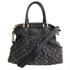 ルイヴィトン LOUIS VUITTON ネオカヴィ MM モノグラム デニム M95351 ハンドバッグ ショルダーバッグ 2WAY 切替 レザー 黒 ブラック 系 ☆AA★ 1130