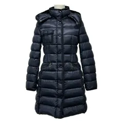 MONCLER(モンクレール) ダウンコート サイズ0 XS レディース HERMINE(エルミンヌ) ネイビー 長袖/秋/冬 ダウン