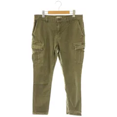 ヤヌーク YANUK カーゴパンツ テーパード ジッパーフライ コットン M カーキ /NR ■OS