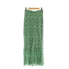 ココディール COCO DEAL モノトーンフラワープリーツマーメイドスカート フレア マキシ ロング 1 緑 グリーン /AT ■OS