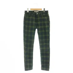 グリーンレーベルリラクシング ユナイテッドアローズ green label relaxing スキニーパンツ チェック 38 緑 /MI ■OS ■GY39 ■AX