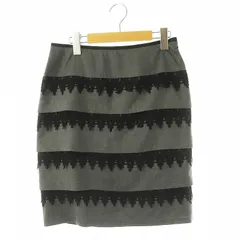 ボディドレッシングデラックス BODY DRESSING Deluxe タイトスカート 膝丈 レース 38 グレー ブラック /DO ■OS ■GY39 ■AX