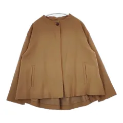 ADIEU TRISTESSE B0193AFJ046 ウールノーカラー ジャケット ウール サイズ38 コート ブラウン レディース アデュートリステス【中古】6-0131T△のサムネイル
