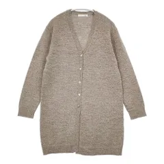 nest Robe 01084-0266 アルパカ ウール ロング丈 カーディガン ライトブラウン レディース ネストローブ【中古】6-0131T△のサムネイル