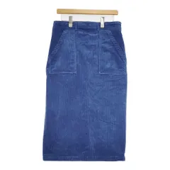 NATURAL LAUNDRY コーデュロイ サイズ2 ロングスカート ブルー レディース ナチュラルランドリー【中古】6-0131T♪のサムネイル