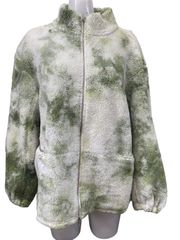 【未使用】PERSON'S パーソンズ ふわふわコJK LL グリーン×白 マーブルカラー