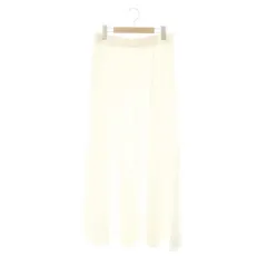 スピック&スパン Spick&Span 23SS ミニ裏毛ルーズフレアスカート マキシ ロング 38 白 ホワイト /AT ■OS