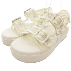 ランダ RANDA ラインストーン サンダル ストラップ LL 白 ホワイト /BS