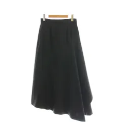 ユナイテッドアローズ UNITED ARROWS マルゥ MARW 23AW アシンメトリースカート フレア 36 黒 /CX ■OS